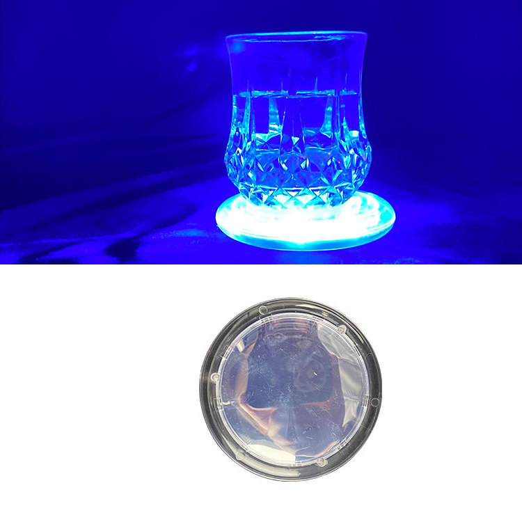 High Quality Rgb Atmosphere Lamp Intelligent Luminous Water Coaster Drink Glass Party Bottle Cup Mat