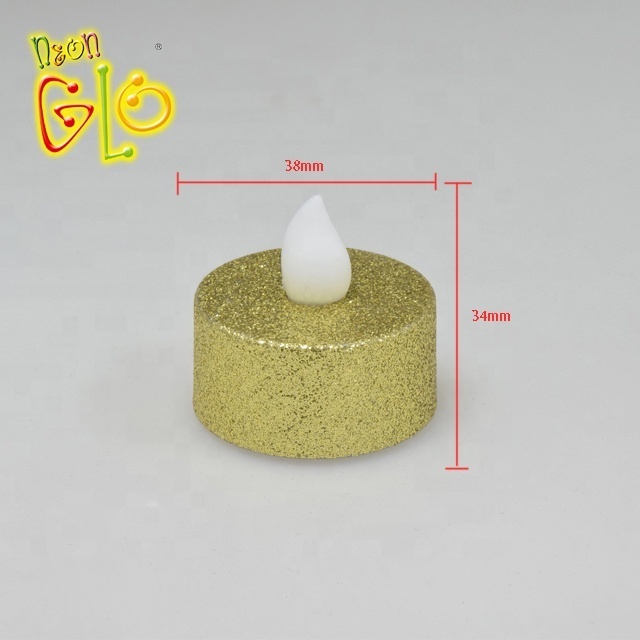 Party Favor Glitter LED Battery Candle