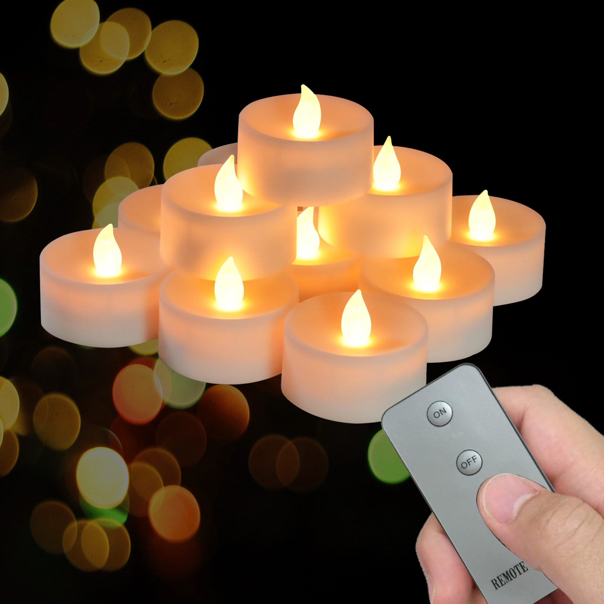 Led Flameless Electric Velas Battery Operated Electronic Kaars Flickering Plastic Rechargeable Mum Tea Light Tealight Candles