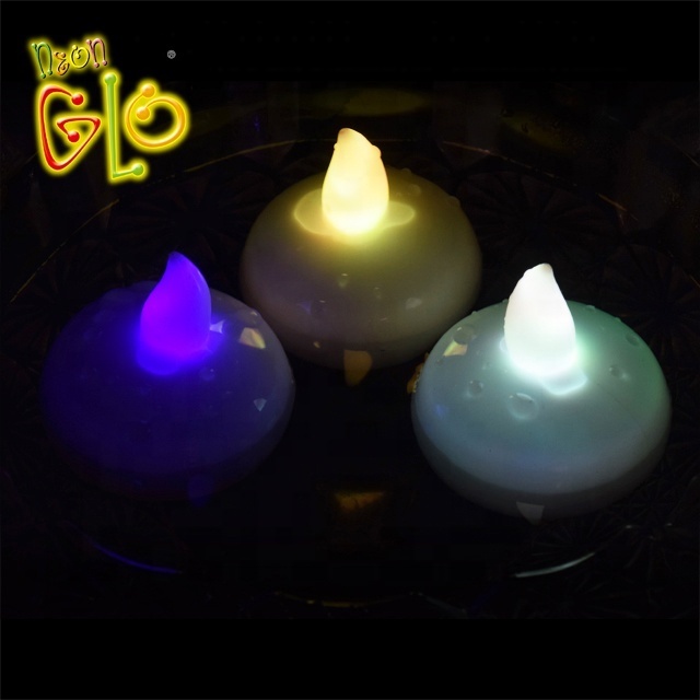 Water Activated  LED Tea Light Yellow Flicker Floating LED Tealight Candle