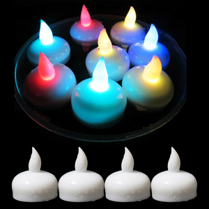 Neon-Glo Hot Sale Flameless Candles Led Candles Flickering LED Tea Lights/Plastic Realistic Tealight Candle