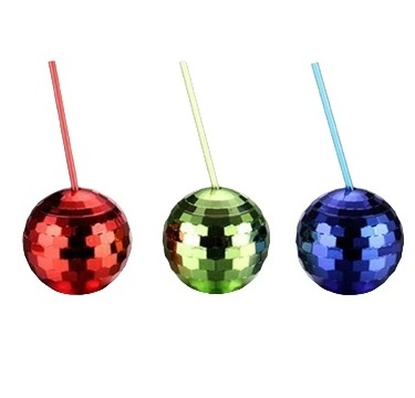 High Quality 18OZ Electroplated Disco Ball Cup With Straw For Party Gatherings Night Club Decorations