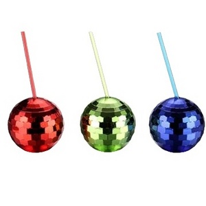 High Quality 18OZ Electroplated Disco Ball Cup With Straw For Party Gatherings Night Club Decorations