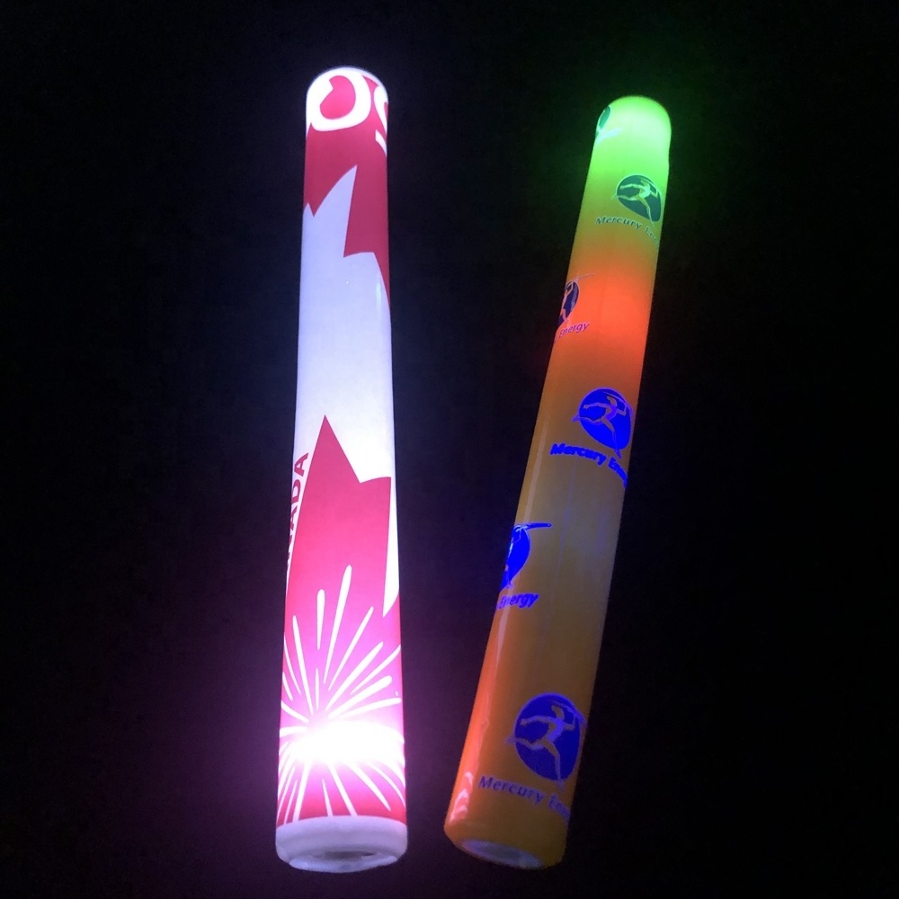 Multicolor concert custom led flashlight foam glow sticks