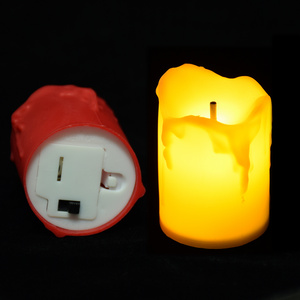 Neon-Glo Best Supplier Led Flameless Candle Drop Tear Battery Operated Tea Lights Led Flickering Candles