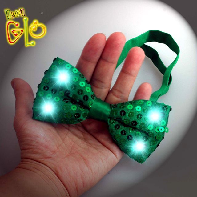 Hot Selling Christmas  Party LED Novelty Bow Tie for Kids