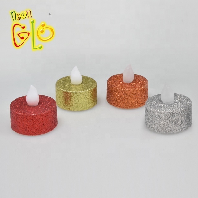 Party Favor Glitter LED Battery Candle