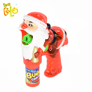 Wholesale Electric Gun Led Flashing Lights Christmas Soap Bubble Gun For Kids