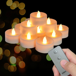 NEON-GLO Led Tea Light Flicker Candle Battery Soy Wax  Making For Flickering Led Candle