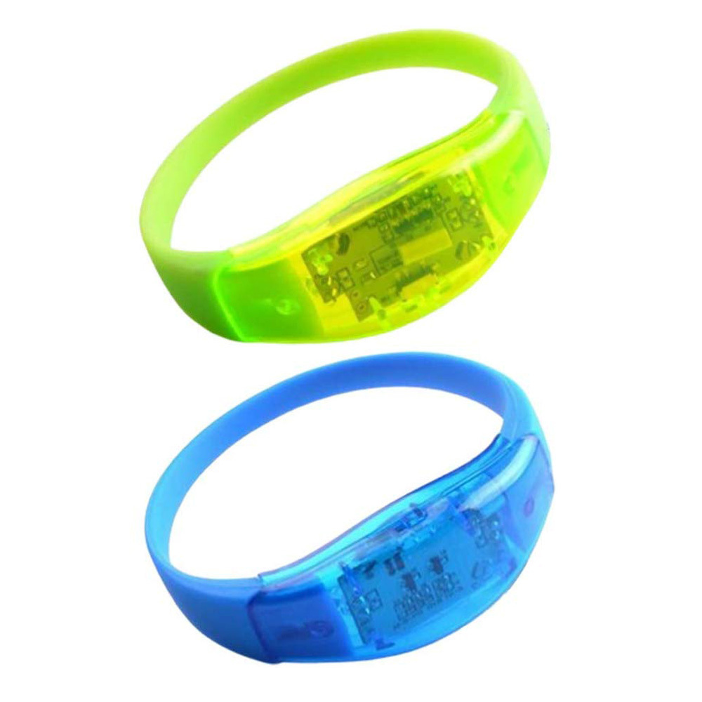 For Event Or Concert Custom Printing Silicone Flashing Pulseras LED Bracelet Light Up Wristband