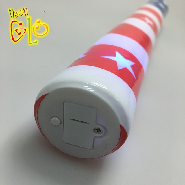 Wholesale LED Light Up Flashing Foam Stick for 4th of July