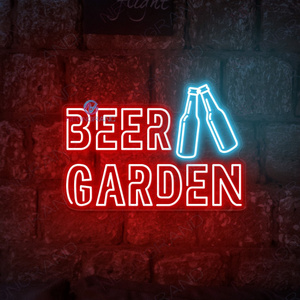 Wholesale Dropshipping Neon Lights Beer Garden Signs Alcohol Bar Led Light Neon Sign For Man Cave Restaurant ODM OEM Best Brand