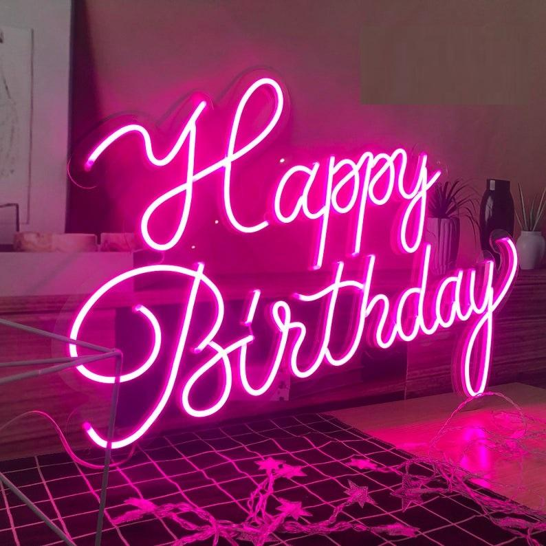 Rebow Professional Factory Silicone Acrylic Halloween Neon Sign Custom Name Led Lighting For Birthday Party Wall Decor