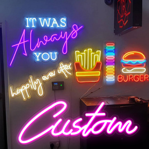 Wholesale Custom Neon Sign Dropshipping Decoration Open Led Neon Flex Sign Lights For Business Shop