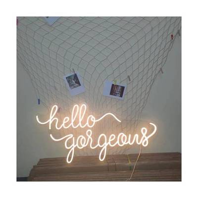 Led Illuminated Sign Flexible Silicone Faux Neon Sign Lash Neon Sign For Wall Bedroom