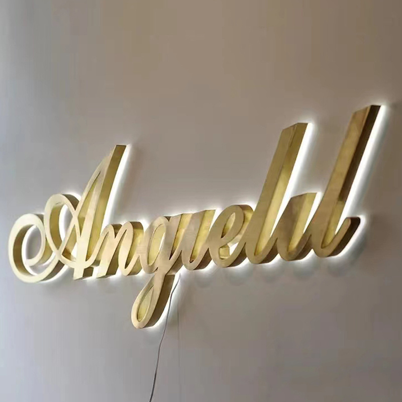 Hot-Selling Led 3D Acrylic Signs Business Logo Beauty Salon Nail Hair Studio Wall Aesthetics Decor Sign