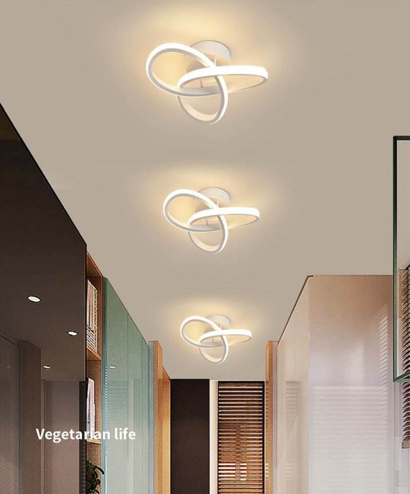 Modern Chandelier Three Colors Lamp Style Bedroom Light Surface Installation Household 24*10CM  LED Ceiling lamp