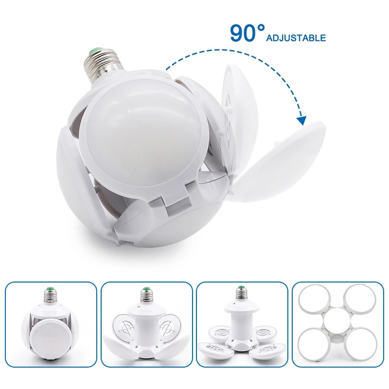 Replace Halogen Spotlight Foldable LED Bulb E27 40W Football UFO Lamp