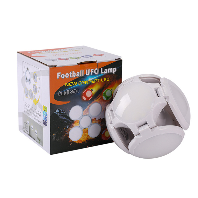 Replace Halogen Spotlight Foldable LED Bulb E27 40W Football UFO Lamp