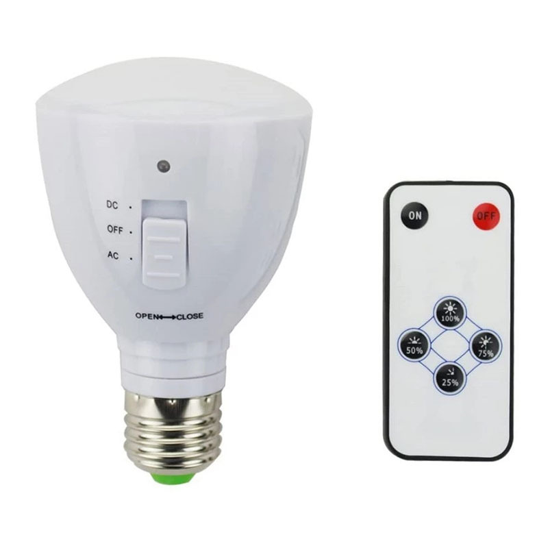 With Remote Control LED Intelligent Rechargeable Emergency Bulb 9W