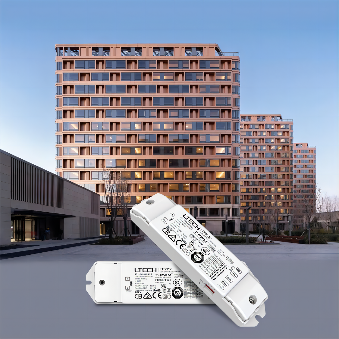 Ltech Small size and light weight LED Driver 30w 40w Triac Dimmable LED Driver SE-40-300-1050-G1T