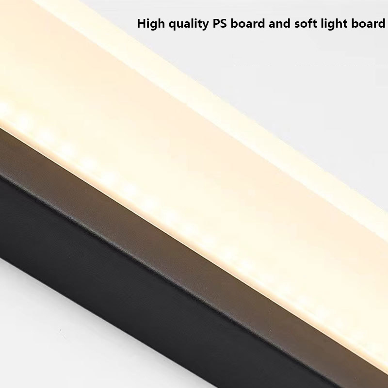 Neonlap Modern minimalist LED strip wall lamp for bathroom 46/66/86cm acrylic mirror light AMY Sheng