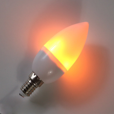 Hot 3W Fire Effect Flame Led Candle E27 E14 1400K Flicker Flame Light Bulbs