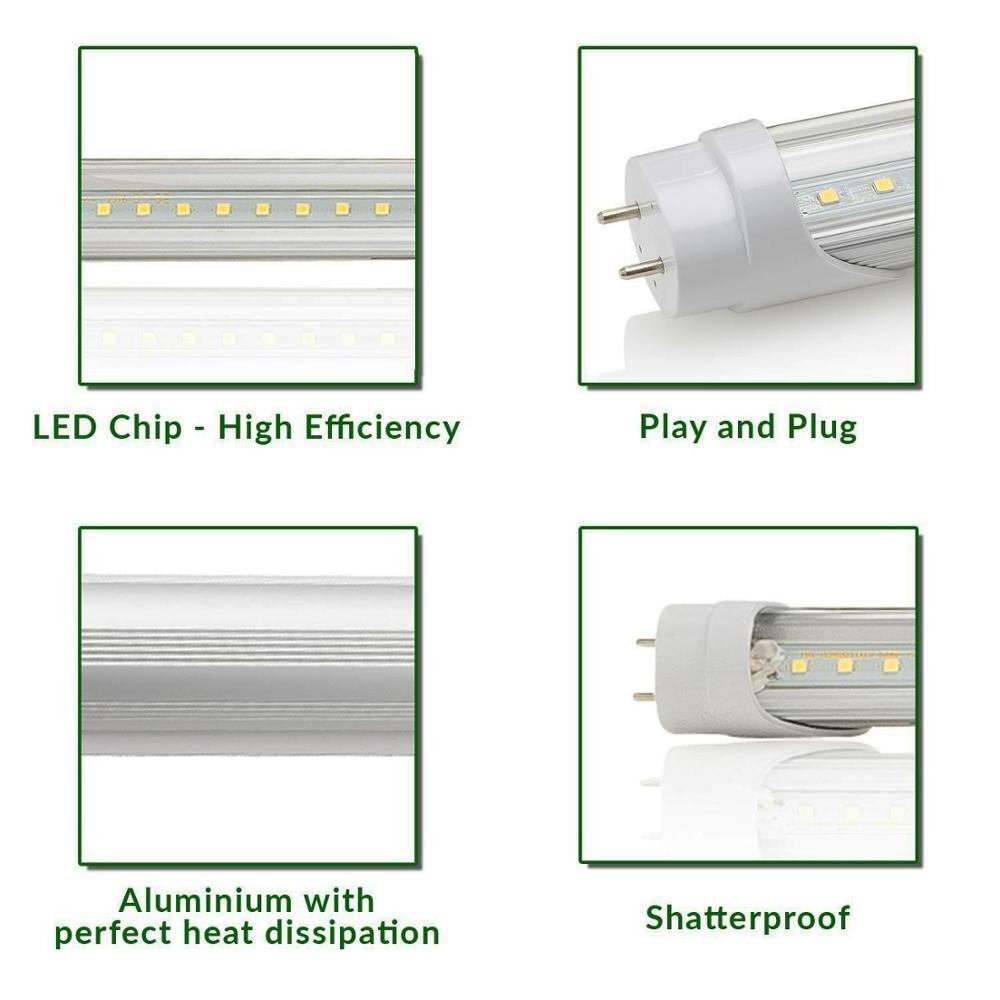 4ft LED Tube 2 Pin  SMD2835  18W  T8 LED Tube Light Fixture