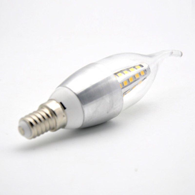 Aluminum Shell 220V 9W E27 E14 Led Bulb E12 B22 Led Candle Light