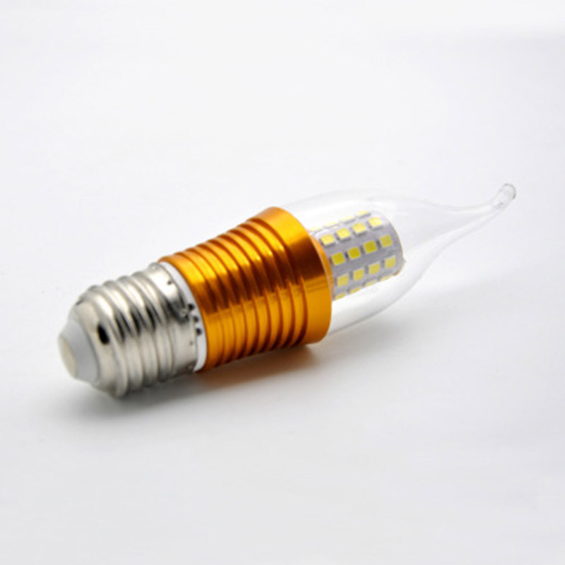 Aluminum Shell 220V 9W E27 E14 Led Bulb E12 B22 Led Candle Light