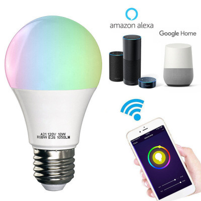 Smartphone Controlled Dimmable Multicolored Color Changing Smart LED Light Bulb