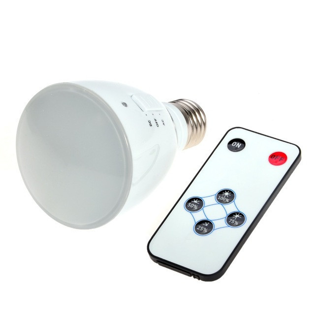 Emergency Bulb 7W Remote Control E27 Battery Operated Led Light Bulb