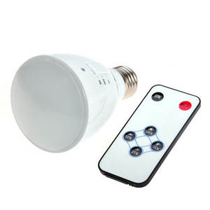 Emergency Bulb 7W Remote Control E27 Battery Operated Led Light Bulb