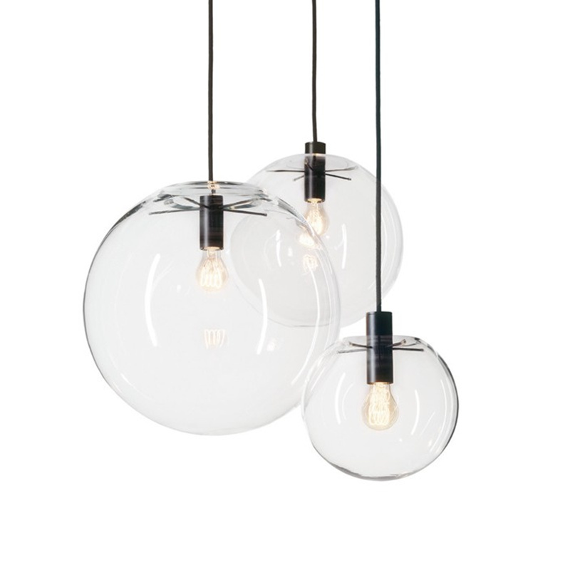 Modern ClassiCon Selene black and Copper glass Home Decorative Suspension Lamps luminaire Globe Pendant Light