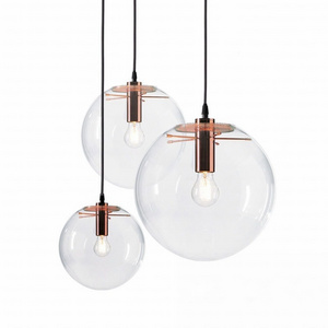 Modern ClassiCon Selene black and Copper glass Home Decorative Suspension Lamps luminaire Globe Pendant Light