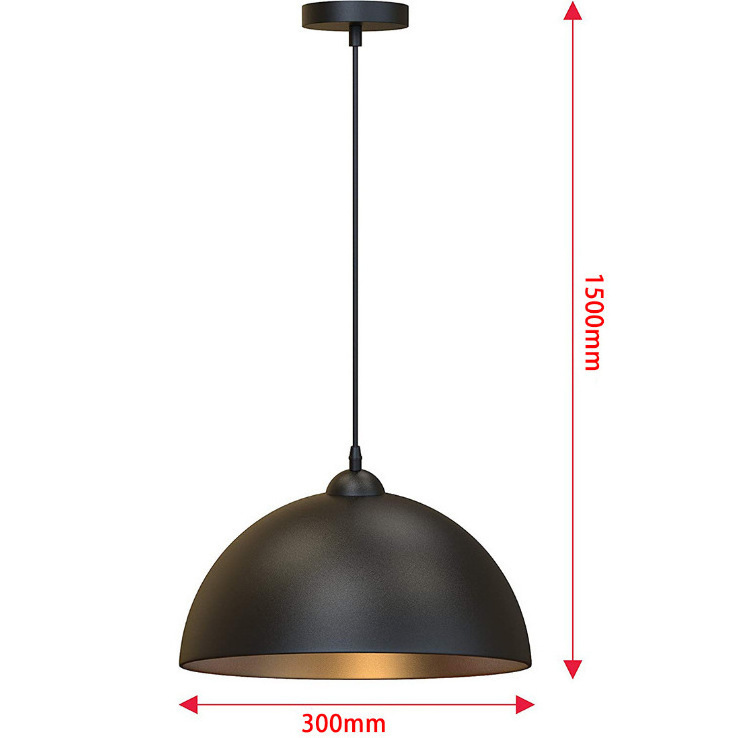 Industrial Bar Dining Room Home Kitchen Pendant Lights Modern E27 Black Metal Chandeliers Pendant Lights