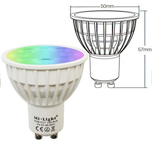 China Supplier 3w Gu10 Gu11 2.4G Wifi 2700-6500K wifi led rgb bulb