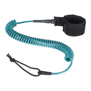 Premium Surf SUP Leash 10 Foot Coiled Leash  Choose Color and Bundle