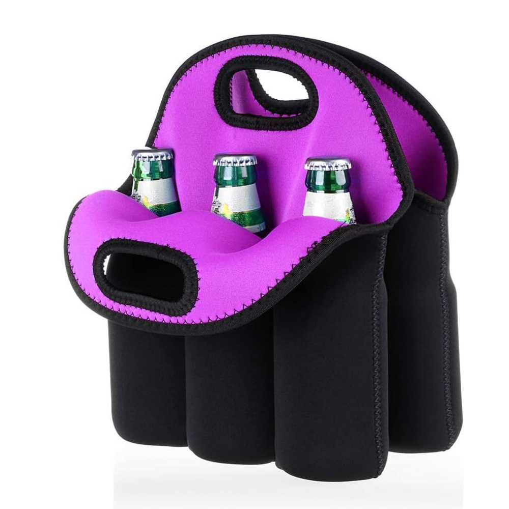 2 Bottle Wine Carrier Tote Insulated  Wine Cooler Bag, Wine Travel Bag Tote for Picnic