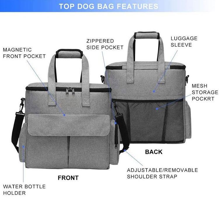 Pet Outing Tote Bag Dog Food Carrying Pet Supplies Portable Travel Bag