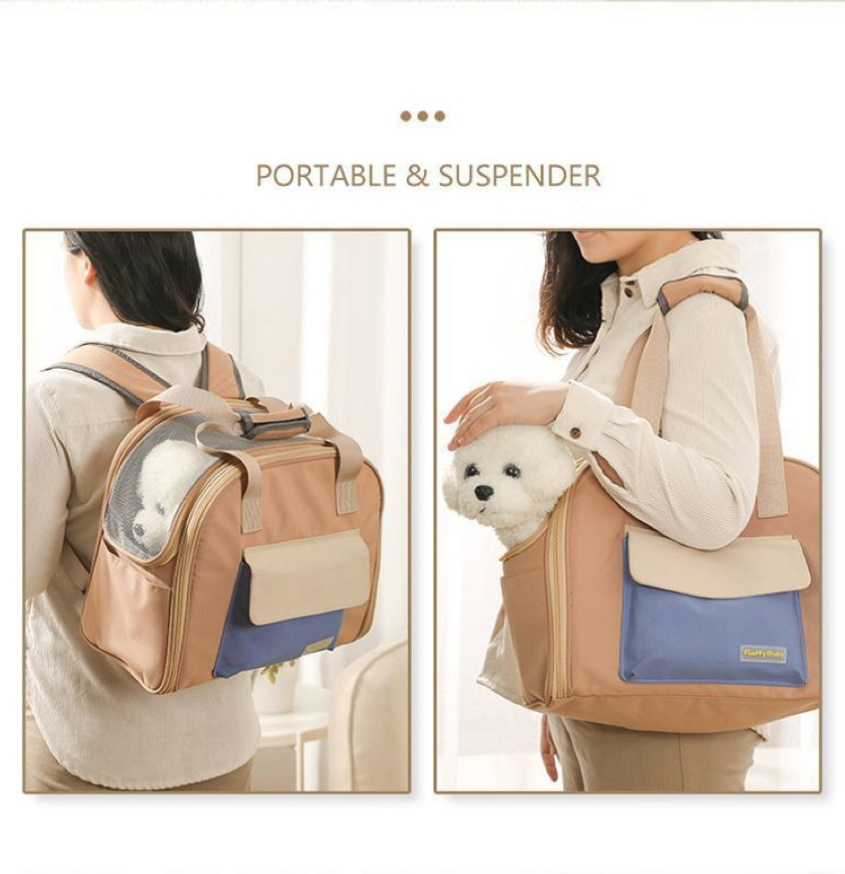 Wholesale Fashionable Outdoor Travel Portable Breathable Canvas Carrier Walking Dogs and Cats Knapsack pet carrier