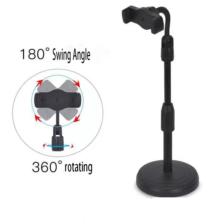 High Quality 360 Degree Rotating Portable Desktop Stand Lazy Neck Adjustable Mobile Phone Holder For Live Broadcast