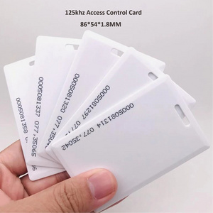 1.8mm EM4100 Tk4100 125khz Access Control Card Read Only With UID number On The Card Proximity RFID Card