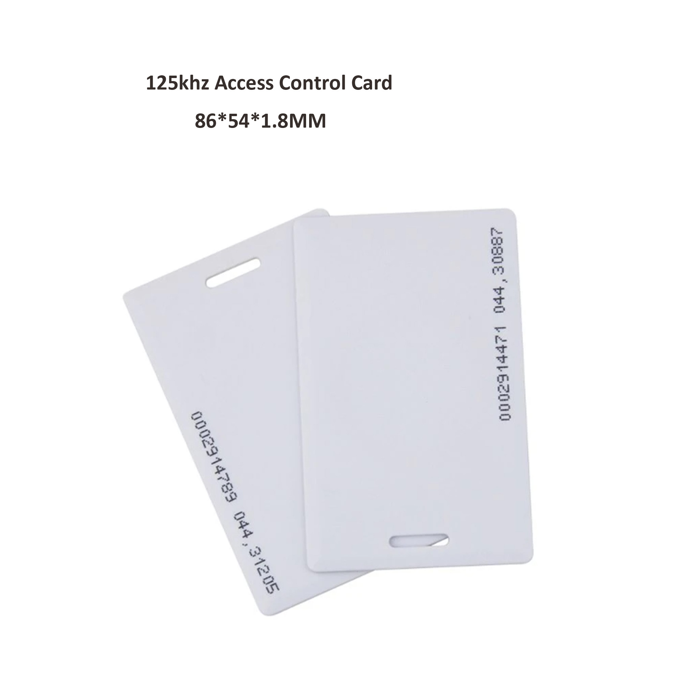 1.8mm EM4100 Tk4100 125khz Access Control Card Read Only With UID number On The Card Proximity RFID Card