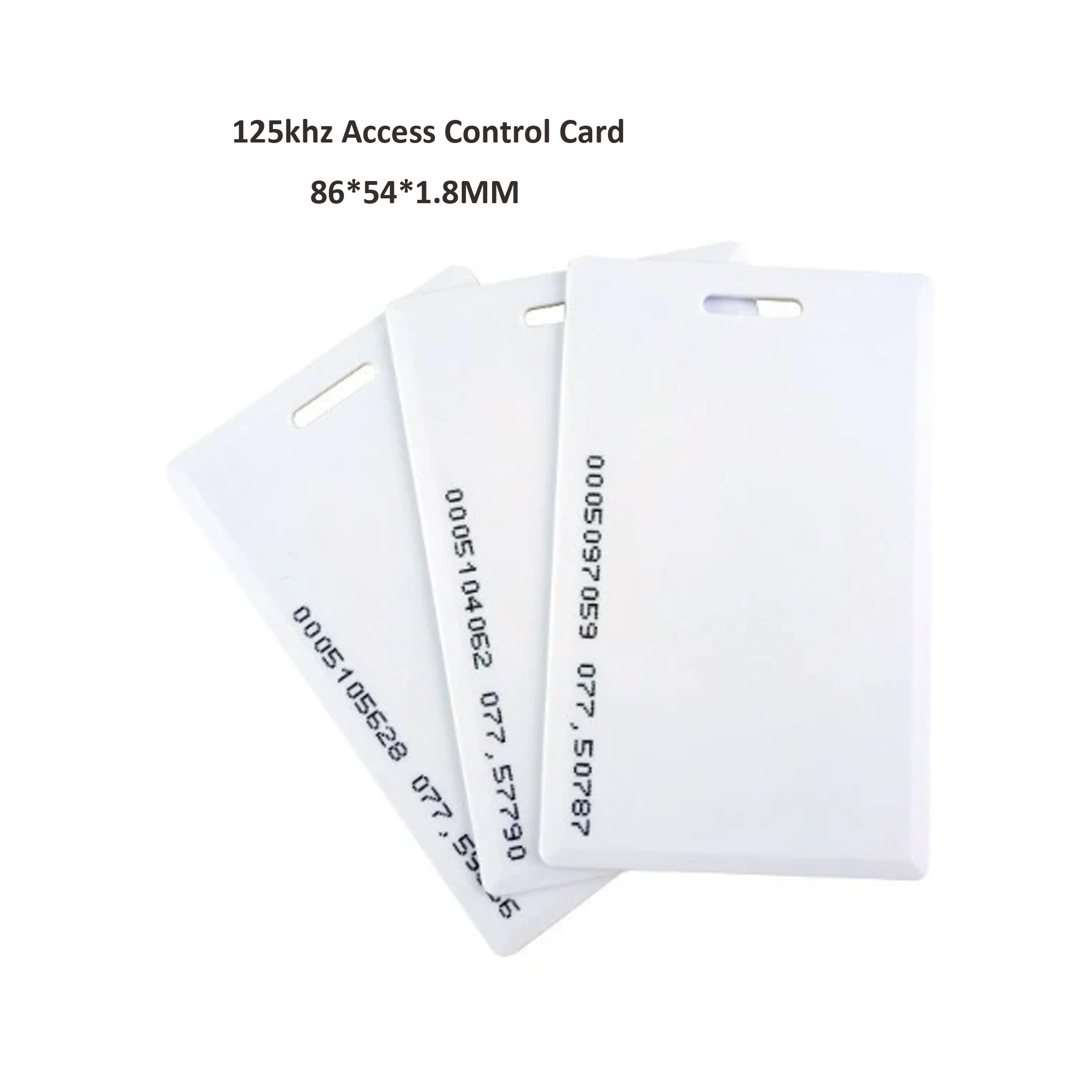 1.8mm EM4100 Tk4100 125khz Access Control Card Read Only With UID number On The Card Proximity RFID Card