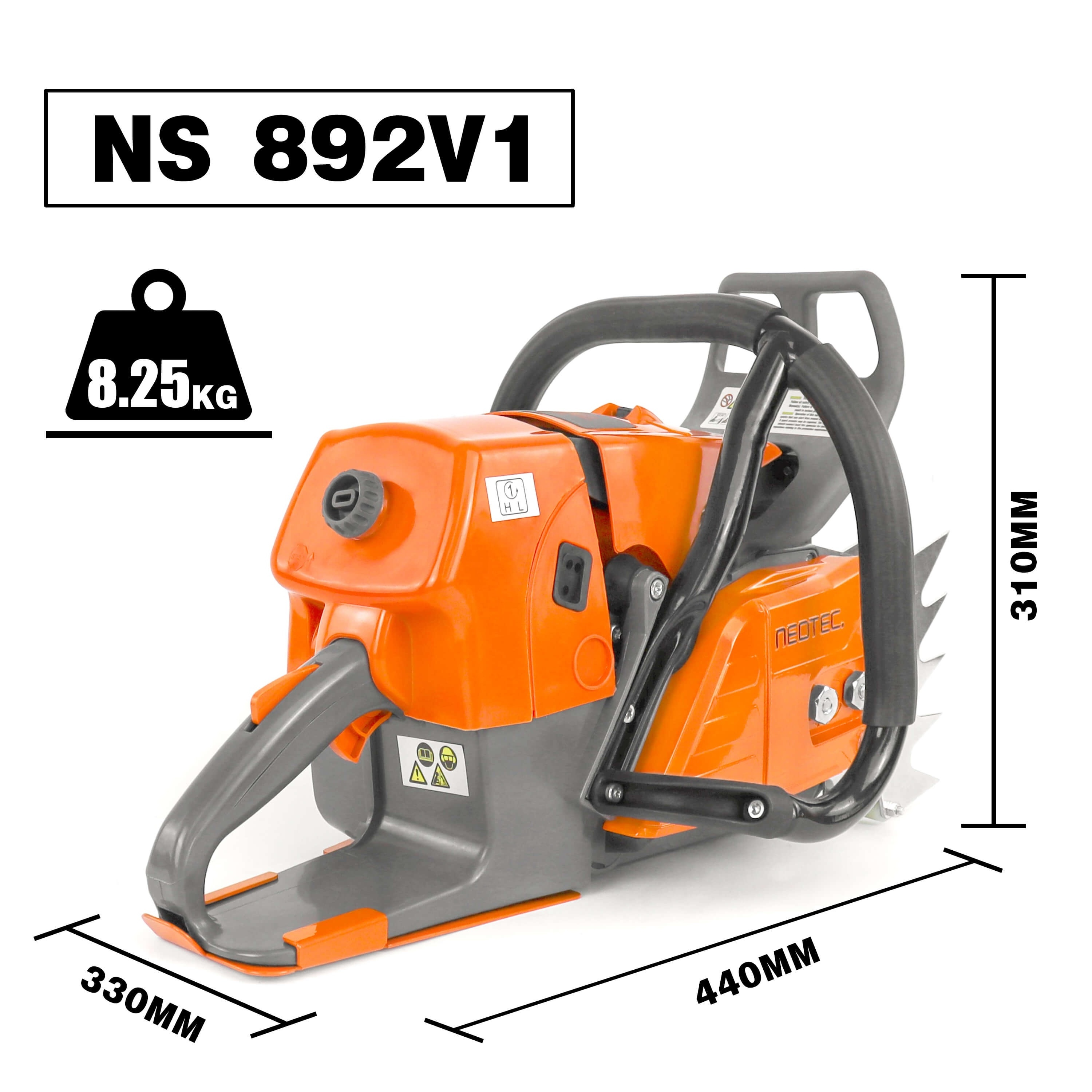 Gasoline NS892 German Chainsaw Brands With Normal Bar And Chaindiesel Diesel 92CC Chainsaw