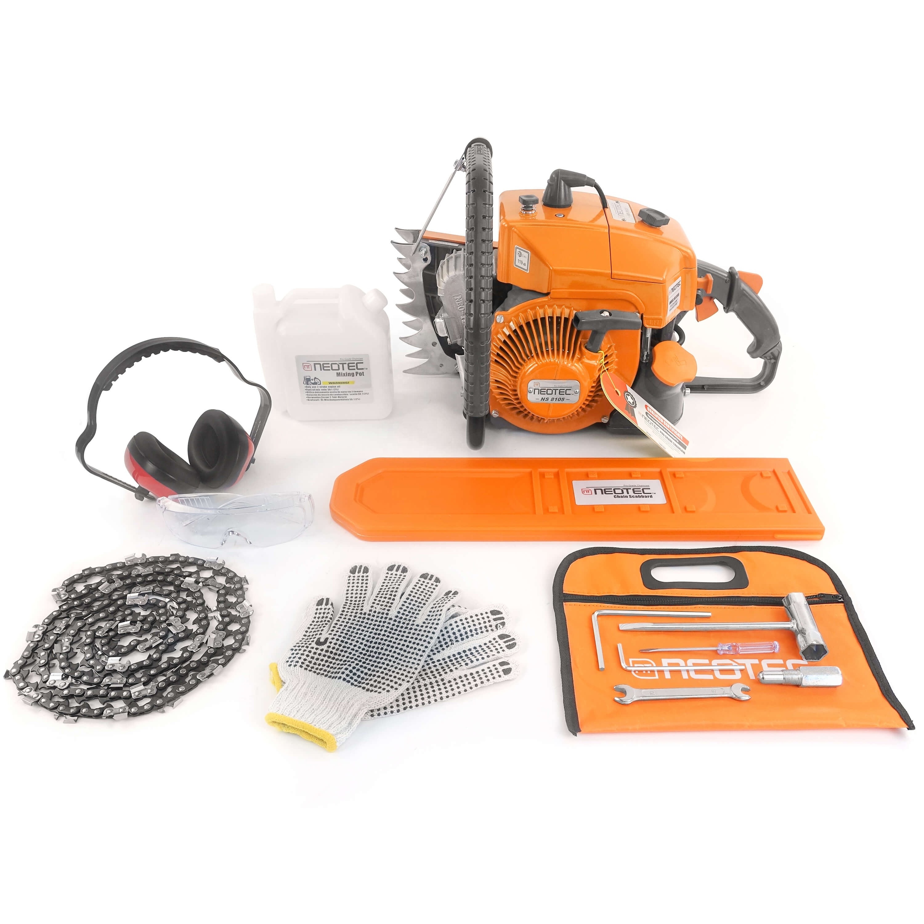 NEOTEC NS8105 105CC Chain Saw Ms070 Petrol Big Power Professional German Made ST Chainsaw 070