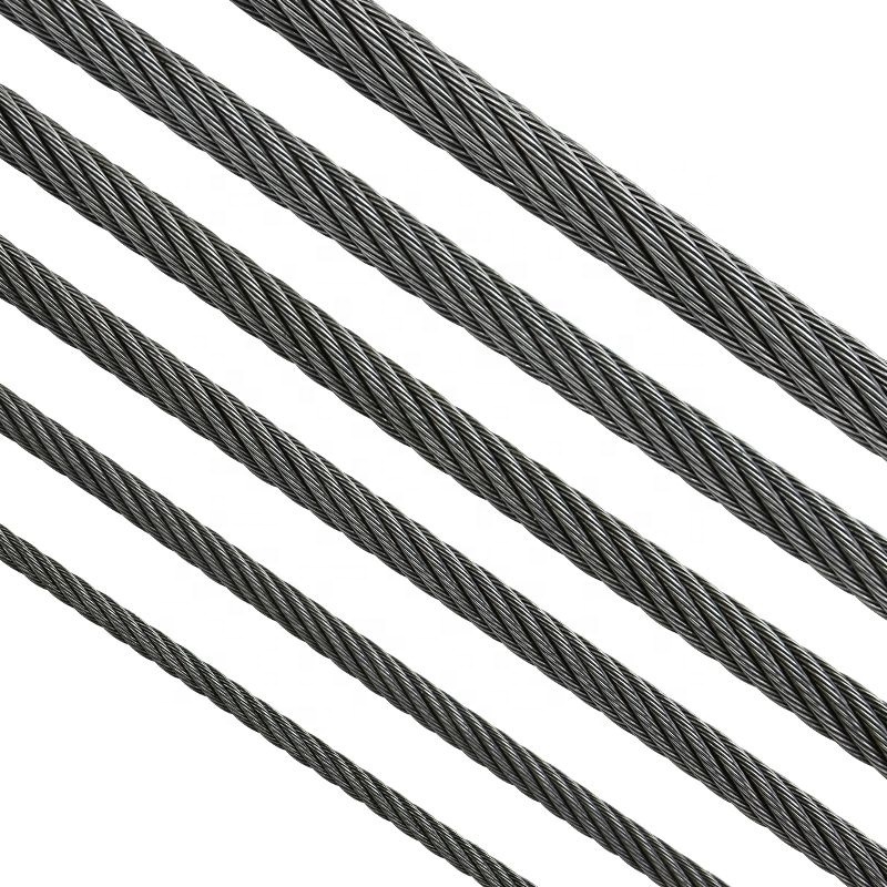 Elevator Spare Parts Steel Wire Rope 6/8/10/12mm Elevator Car Door Wire Rope Elevator Wire Rope