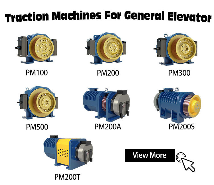 Italy MONTANARI AC Elevator Motors Gearless Traction Machine MGV25L For 7.5/11/15 KW for Elevators