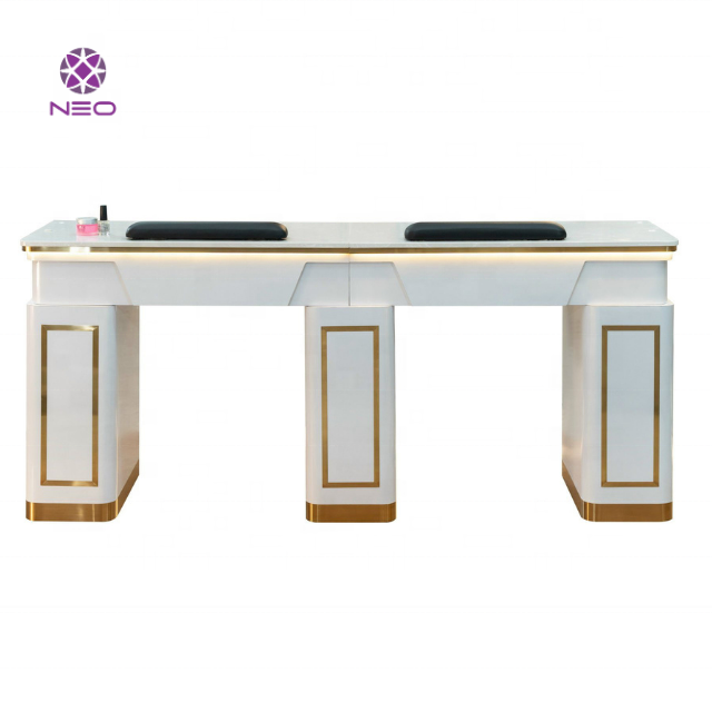 Low MOQ Nail Table Manicure Table Vietnam Manufacture  Customized Beauty Salon Furniture Nail Manicure Table 2024